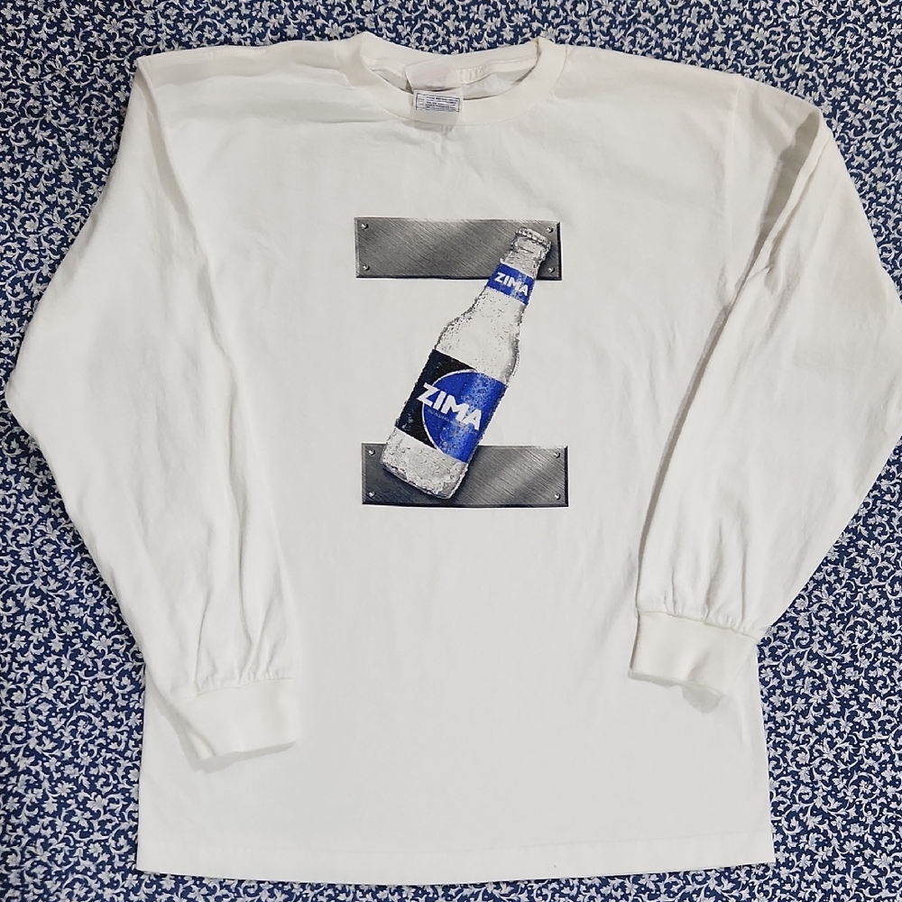 Vintage Y2K ZIMA Alstyle Long Sleeve Tee - Size Medium